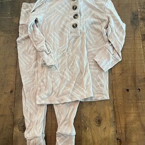 Lou Lou & Company Cream Pajama Set Soft and Comfortable
